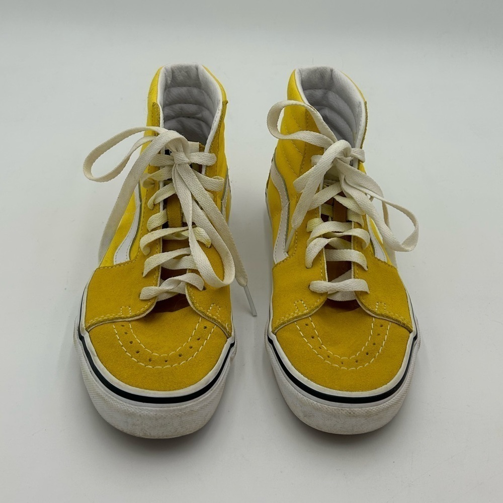 Vans SK8 HI Golden Yellow High Top Skateboard Shoes - Picture 2 of 6